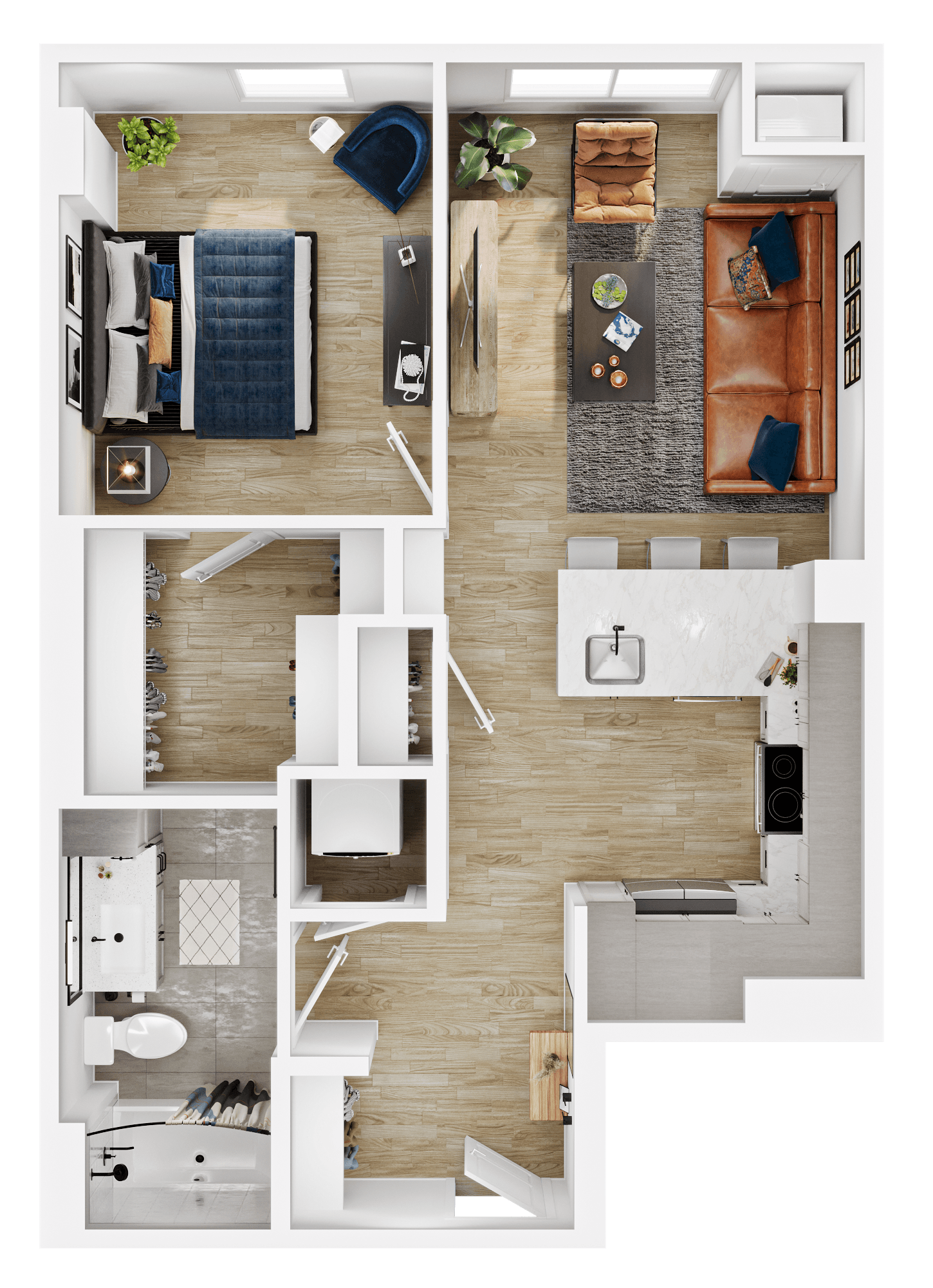Floor plan layout diagram for A12